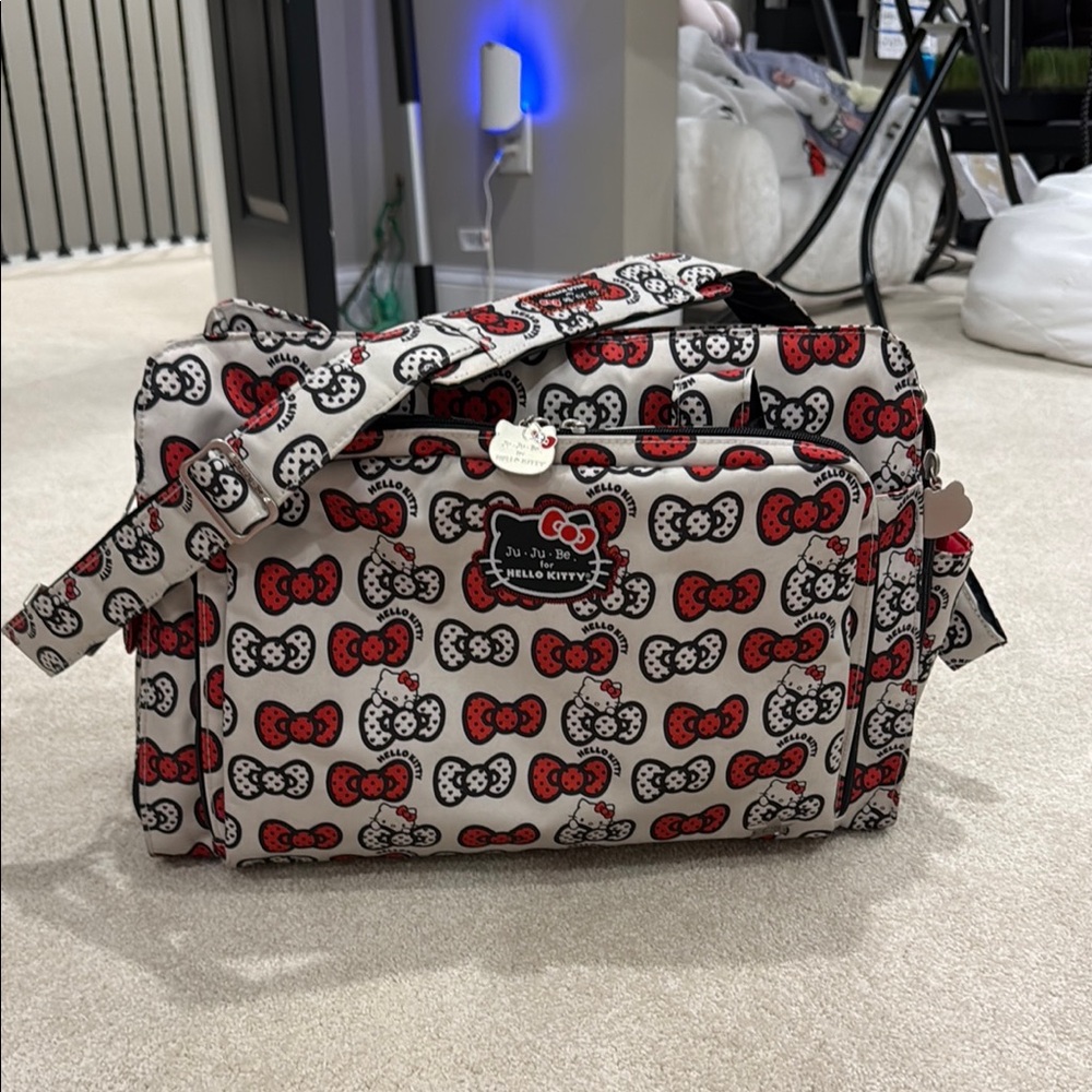 Hello Kitty Large Diaper Bag - Red and Black